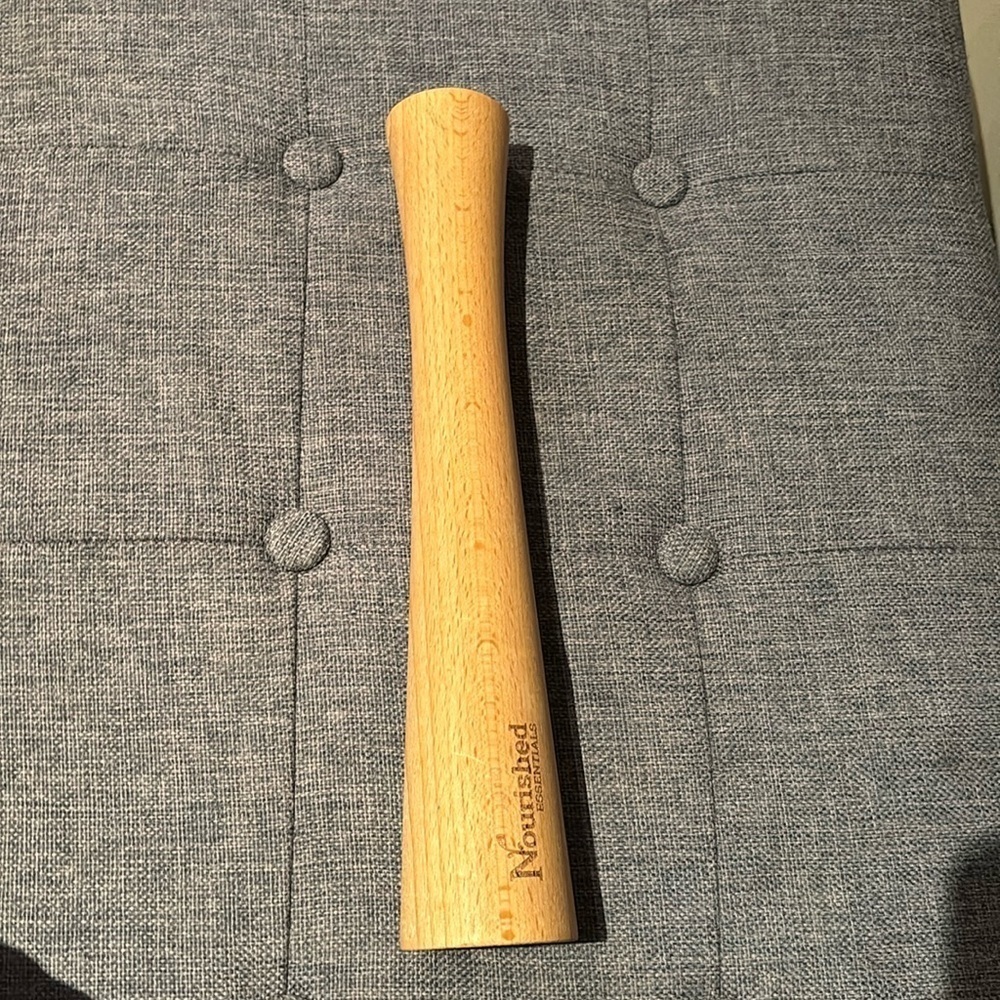 Nourished Essentials 100% beechwood NWOT sauerkraut pounder stick